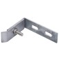 vidaXL Conector de esquina para pared 10 sets plateado