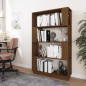vidaXL Estantería/divisor madera de pino marrón miel 80x25x132 cm vidaXL Estantería/divisor madera de pino marrón miel 80x25x132 cm