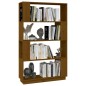 vidaXL Estantería/divisor madera de pino marrón miel 80x25x132 cm vidaXL Estantería/divisor madera de pino marrón miel 80x25x132 cm