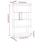 vidaXL Estantería/divisor madera de pino marrón miel 80x25x132 cm vidaXL Estantería/divisor madera de pino marrón miel 80x25x132 cm