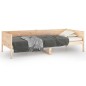 vidaXL Sofá cama madera maciza de pino 90x190 cm