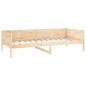vidaXL Sofá cama madera maciza de pino 90x190 cm