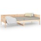 vidaXL Sofá cama madera maciza de pino 90x190 cm