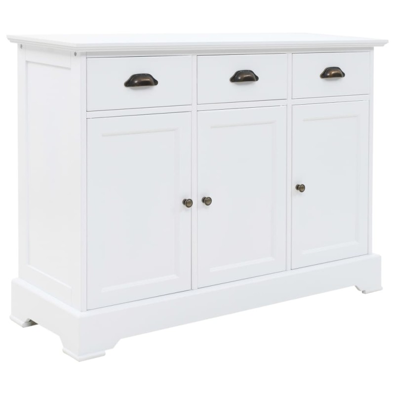 vidaXL Aparador con 3 puertas MDF y madera de pino 105x35x77,5 cm vidaXL Aparador con 3 puertas MDF y madera de pino 105x35x77,5 cm