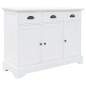 vidaXL Aparador con 3 puertas MDF y madera de pino 105x35x77,5 cm vidaXL Aparador con 3 puertas MDF y madera de pino 105x35x77,5 cm