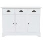 vidaXL Aparador con 3 puertas MDF y madera de pino 105x35x77,5 cm vidaXL Aparador con 3 puertas MDF y madera de pino 105x35x77,5 cm