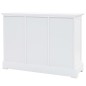 vidaXL Aparador con 3 puertas MDF y madera de pino 105x35x77,5 cm vidaXL Aparador con 3 puertas MDF y madera de pino 105x35x77,5 cm