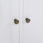 vidaXL Aparador con 3 puertas MDF y madera de pino 105x35x77,5 cm vidaXL Aparador con 3 puertas MDF y madera de pino 105x35x77,5 cm