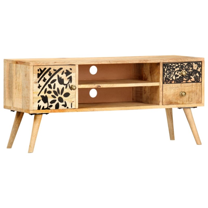 vidaXL Mueble para TV madera maciza de mango 100x30x45 cm vidaXL Mueble para TV madera maciza de mango 100x30x45 cm