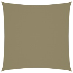 vidaXL Toldo de vela cuadrado tela Oxford beige 6x6 m
