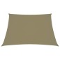 vidaXL Toldo de vela cuadrado tela Oxford beige 6x6 m