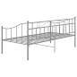 vidaXL Estructura de sofá cama de metal gris 90x200 cm vidaXL Estructura de sofá cama de metal gris 90x200 cm
