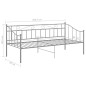 vidaXL Estructura de sofá cama de metal gris 90x200 cm vidaXL Estructura de sofá cama de metal gris 90x200 cm
