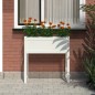 vidaXL Jardinera madera maciza de pino blanco 78x40x81 cm vidaXL Jardinera madera maciza de pino blanco 78x40x81 cm