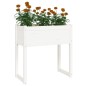 vidaXL Jardinera madera maciza de pino blanco 78x40x81 cm vidaXL Jardinera madera maciza de pino blanco 78x40x81 cm