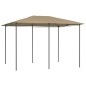 vidaXL Cenador gris taupe 3x4x2,6 m 160 g/m²