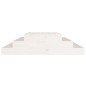 vidaXL Jardinera madera maciza de pino blanco 110x110x27 cm vidaXL Jardinera madera maciza de pino blanco 110x110x27 cm