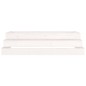 vidaXL Jardinera madera maciza de pino blanco 110x110x27 cm vidaXL Jardinera madera maciza de pino blanco 110x110x27 cm