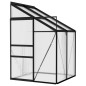 vidaXL Invernadero de aluminio gris antracita 2,59 m³