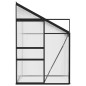vidaXL Invernadero de aluminio gris antracita 2,59 m³
