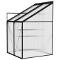 vidaXL Invernadero de aluminio gris antracita 2,59 m³