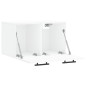 vidaXL Armario de pared madera de ingeniería blanco 60x36,5x35 cm vidaXL Armario de pared madera de ingeniería blanco 60x36,5x35 cm