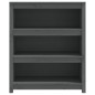 vidaXL Estantería madera maciza de pino gris 80x35x97 cm