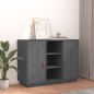 vidaXL Aparador de madera maciza de pino gris 100x40x75 cm vidaXL Aparador de madera maciza de pino gris 100x40x75 cm