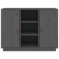 vidaXL Aparador de madera maciza de pino gris 100x40x75 cm vidaXL Aparador de madera maciza de pino gris 100x40x75 cm