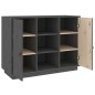 vidaXL Aparador de madera maciza de pino gris 100x40x75 cm vidaXL Aparador de madera maciza de pino gris 100x40x75 cm