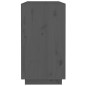 vidaXL Aparador de madera maciza de pino gris 100x40x75 cm vidaXL Aparador de madera maciza de pino gris 100x40x75 cm