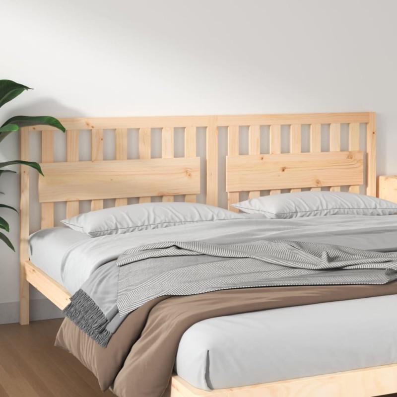 vidaXL Cabecero de cama madera maciza de pino 205,5x4x100 cm vidaXL Cabecero de cama madera maciza de pino 205,5x4x100 cm