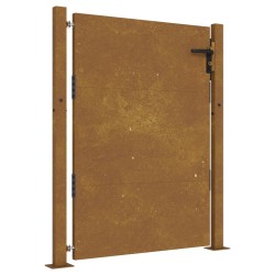 vidaXL Puerta de jardín acero corten 105x155 cm