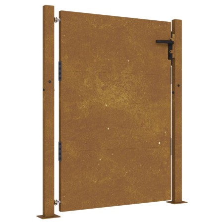 vidaXL Puerta de jardín acero corten 105x155 cm