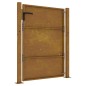 vidaXL Puerta de jardín acero corten 105x155 cm
