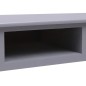 vidaXL Escritorio de madera maciza de Paulownia gris 108x45x76 cm