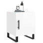 vidaXL Mesitas noche 2 uds madera ingeniería blanco brillo 40x40x50 cm vidaXL Mesitas noche 2 uds madera ingeniería blanco brillo 40x40x50 cm