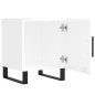 vidaXL Mesitas noche 2 uds madera ingeniería blanco brillo 40x40x50 cm vidaXL Mesitas noche 2 uds madera ingeniería blanco brillo 40x40x50 cm