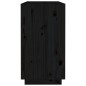 vidaXL Aparador madera maciza de pino negro 100x40x75 cm vidaXL Aparador madera maciza de pino negro 100x40x75 cm