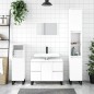 vidaXL Mueble de baño madera de ingeniería blanco 80x33x60 cm vidaXL Mueble de baño madera de ingeniería blanco 80x33x60 cm