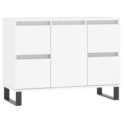 vidaXL Mueble de baño madera de ingeniería blanco 80x33x60 cm