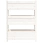 vidaXL Jardinera de madera maciza de pino blanco 77x25x104,5 cm vidaXL Jardinera de madera maciza de pino blanco 77x25x104,5 cm