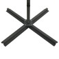vidaXL Sombrilla voladiza con poste y luces LED arena 300 cm vidaXL Sombrilla voladiza con poste y luces LED arena 300 cm