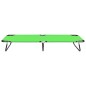vidaXL Tumbona plegable de acero verde vidaXL Tumbona plegable de acero verde