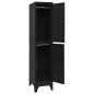 vidaXL Taquilla de acero negro 38x45x180 cm vidaXL Taquilla de acero negro 38x45x180 cm