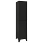 vidaXL Taquilla de acero negro 38x45x180 cm vidaXL Taquilla de acero negro 38x45x180 cm