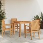 vidaXL Sillas de jardín apilables 4 uds madera de teca 56,5x57,5x91 cm vidaXL Sillas de jardín apilables 4 uds madera de teca 56,5x57,5x91 cm