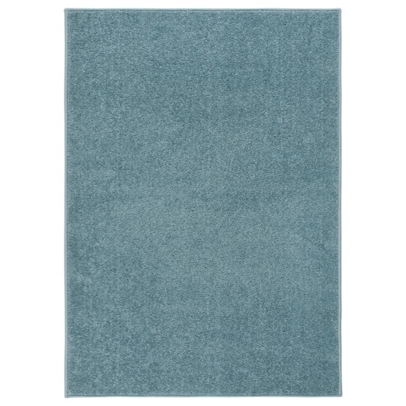 vidaXL Alfombra de pelo corto azul 120x170 cm vidaXL Alfombra de pelo corto azul 120x170 cm