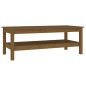 vidaXL Mesa de centro madera maciza de pino marrón miel 110x50x40 cm vidaXL Mesa de centro madera maciza de pino marrón miel 110x50x40 cm