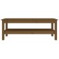 vidaXL Mesa de centro madera maciza de pino marrón miel 110x50x40 cm vidaXL Mesa de centro madera maciza de pino marrón miel 110x50x40 cm